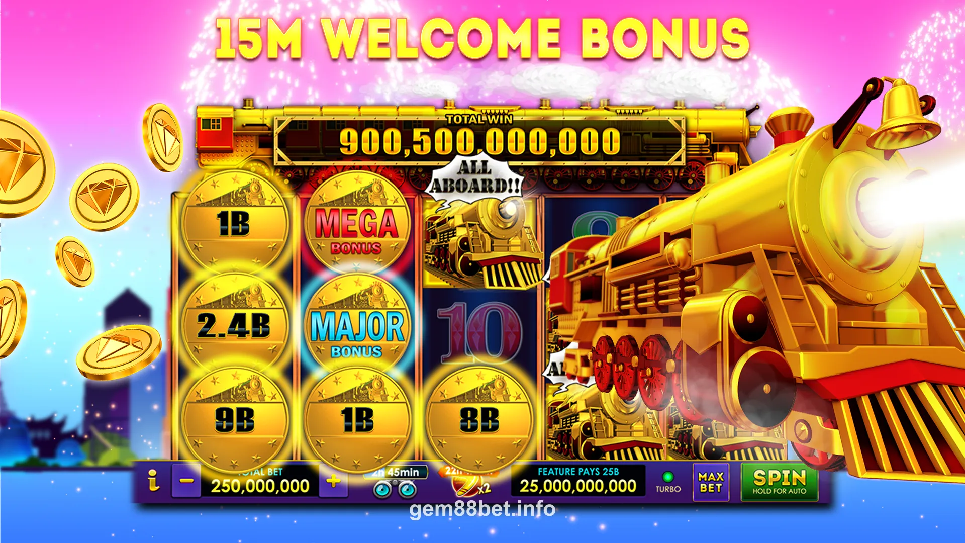 Giao diện ứng dụng gem88bet - Màn hình chính